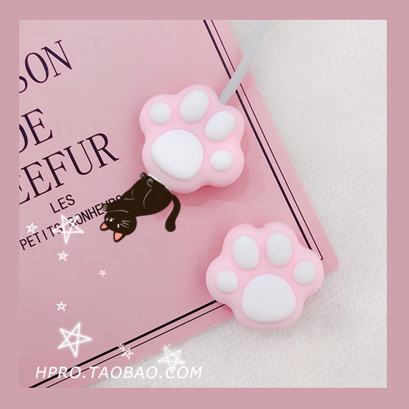 Đầu gắn bảo vệ dây cáp sạc USB thiết kế nhân vật hoạt hình đáng yêu tiện lợi