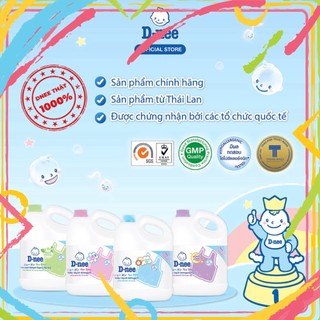 Nước giặt xả Dnee đủ 5 màu Dnee tím, Dnee xanh, Dnee Hồng, Dnee Trắng