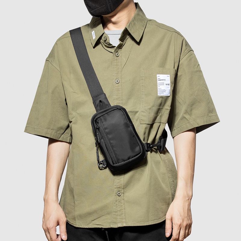 Túi Đeo Chéo Một Bên Vai Đựng Điện Thoại Siêu Nhẹ Đơn Giản Dành Cho Nam