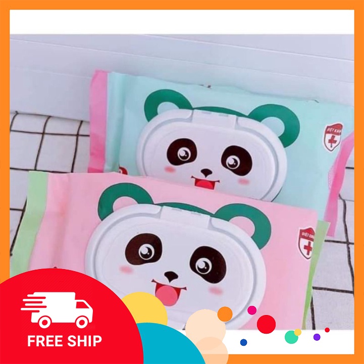 Khăn giấy ướt gói 120 tờ hình gấu phú đạt không mùi