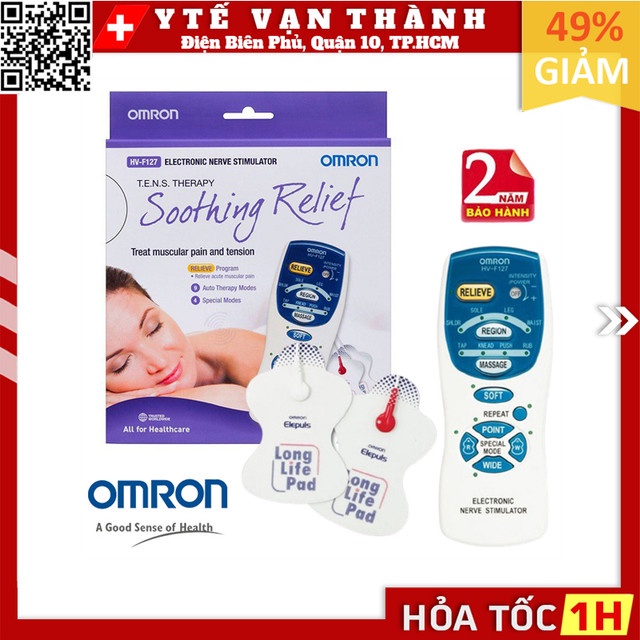 Máy Massage Xung Điện Omron HV-F127 | (Mát xa, Massa) -VT0520