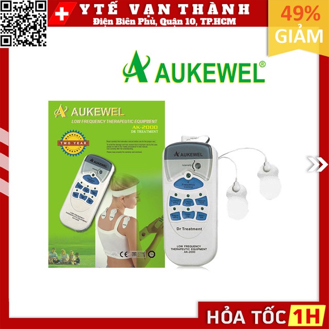 Máy Massage Xung Điện Aukewel AK-2000 (4 Miếng Dán) | (Mát xa, Massa) -VT0091