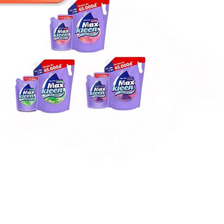 (ship tốc) Combo Túi Nước Giặt Xả 3.8kg + Túi Nước Giặt Xả 600g Maxkleen