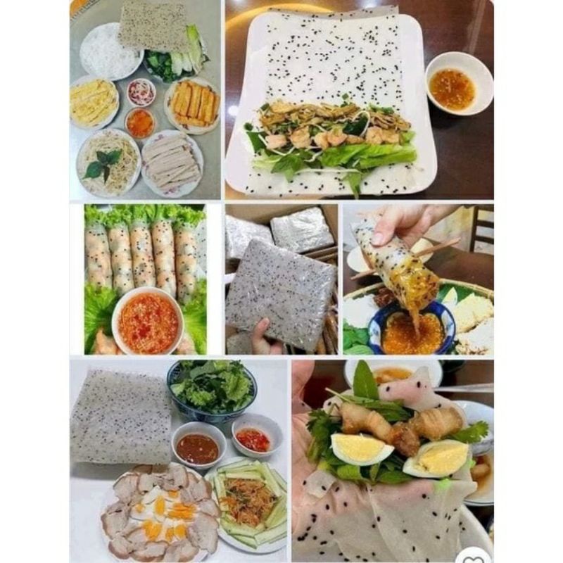 bánh tráng mè đen phan rang