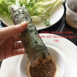 ( xấp 1 kg) bánh tráng mè đen phan rang