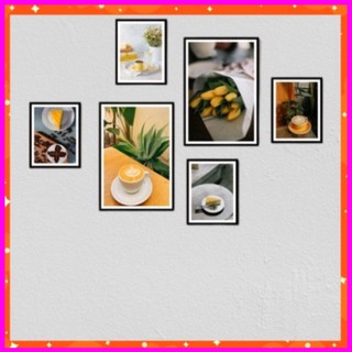 Tranh treo tường tranh treo tường Bộ ĐẠI 6 tranh cafe treo tường, dán tường khổ Đại siêu lớn canvas, T72