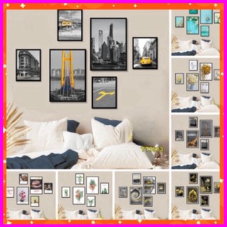 Tranh treo tường tranh treo tường 50 Bộ set 6 tranh treo tường khổ 40x60, tranh dán tường size đại, canvas, T75