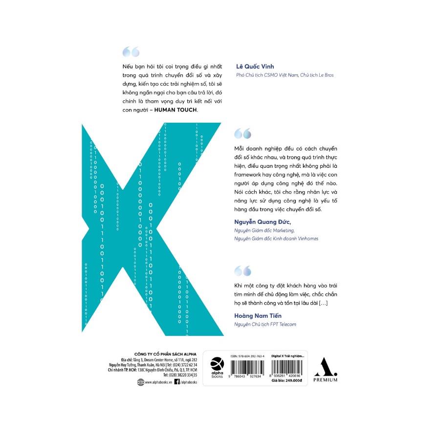 Sách - Digital X - Trải Nghiệm Số Trong Chiến Lược Sales &amp; Marketing - VSMCamp Books - AlphaBooks