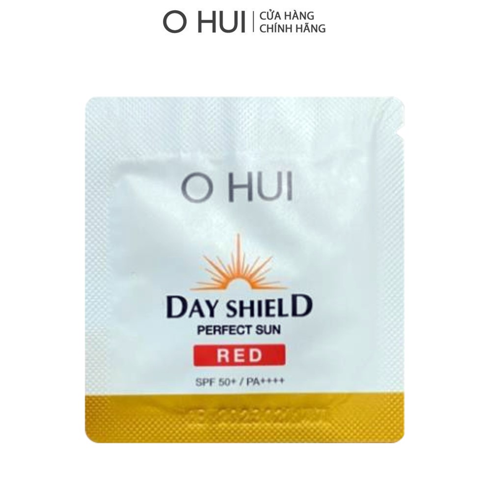 Bộ 5 gói kem chống nắng dưỡng trắng da OHUI Day Shield Sun Red Sachet 1ml/gói Gimmick
