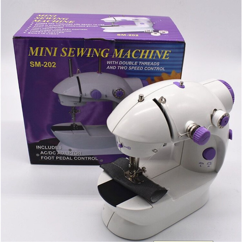 Máy May Mini Để Bàn Nhỏ Gọn - Máy Khâu Gia Đình Dễ Sử Dụng - BH 6 Tháng