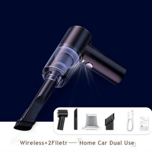Máy Hút Bụi Xe Ô tô Mini - Máy Hút Bụi Cầm Tay Không Dây Lực Hút Mạnh Nhỏ Gọn