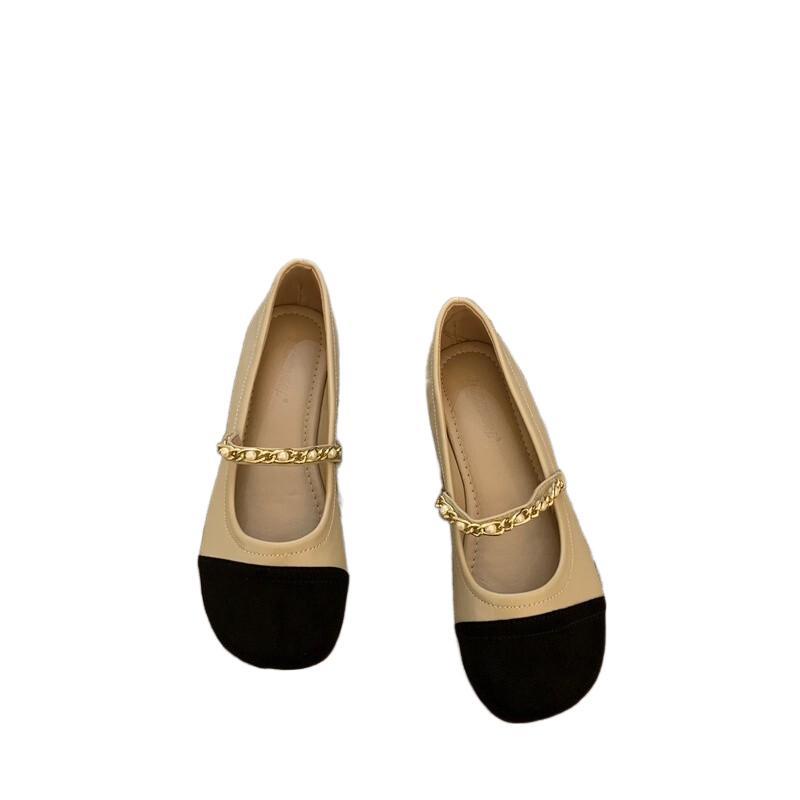 Giày Búp Bê Đế Bằng Thiết Kế Mới Thời Trang Mùa Xuân Thu Theo Phong Cách Pháp Cho Nữ