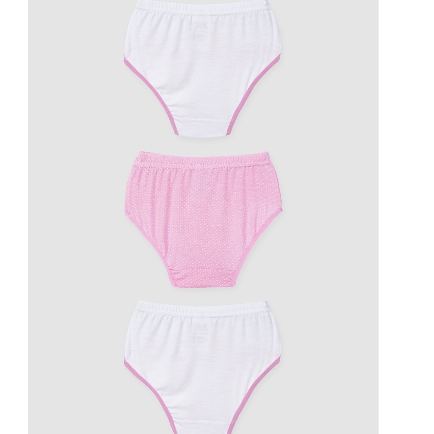 Set 3 quần lót bé gái Rabity quần chip trẻ em vải modal kháng khuẩn 3135