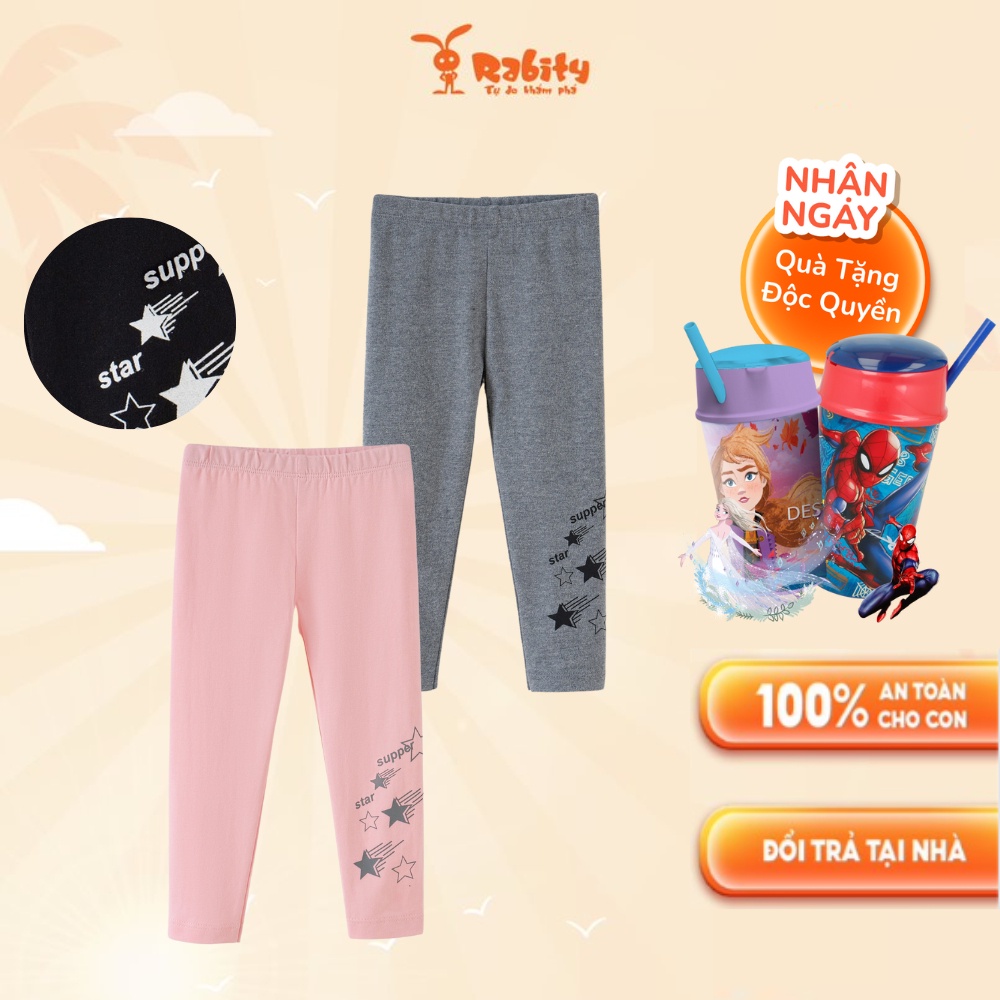 Quần dài bé gái Rabity quần legging cho bé gái quần thun mùa hè cho bé gái 93122
