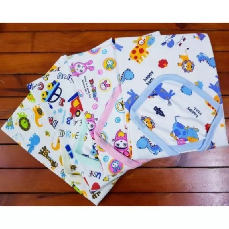 Chăn Ủ Mùa Hè Có Mũ Vải Cotton Trắng in Họa Tiết, Nhiều Mẫu