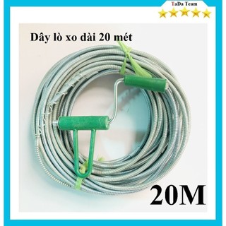 Dây thông lò xo thông tắc cống dài 20 mét