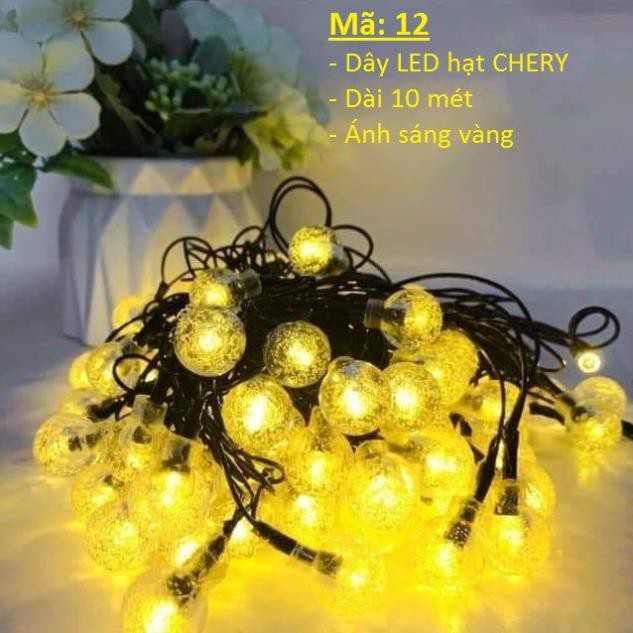 Đèn LED dây hạt kim cương trang trí đường, cây cảnh, sân vườn, chống nước chuyên dùng ngoài trời ( nhiều mẫu lựa chọn)