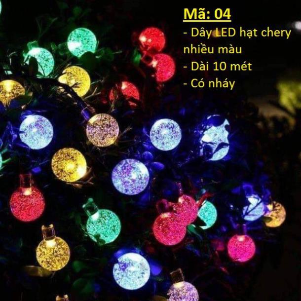 Đèn LED dây hạt kim cương trang trí đường, cây cảnh, sân vườn, chống nước chuyên dùng ngoài trời ( nhiều mẫu lựa chọn)