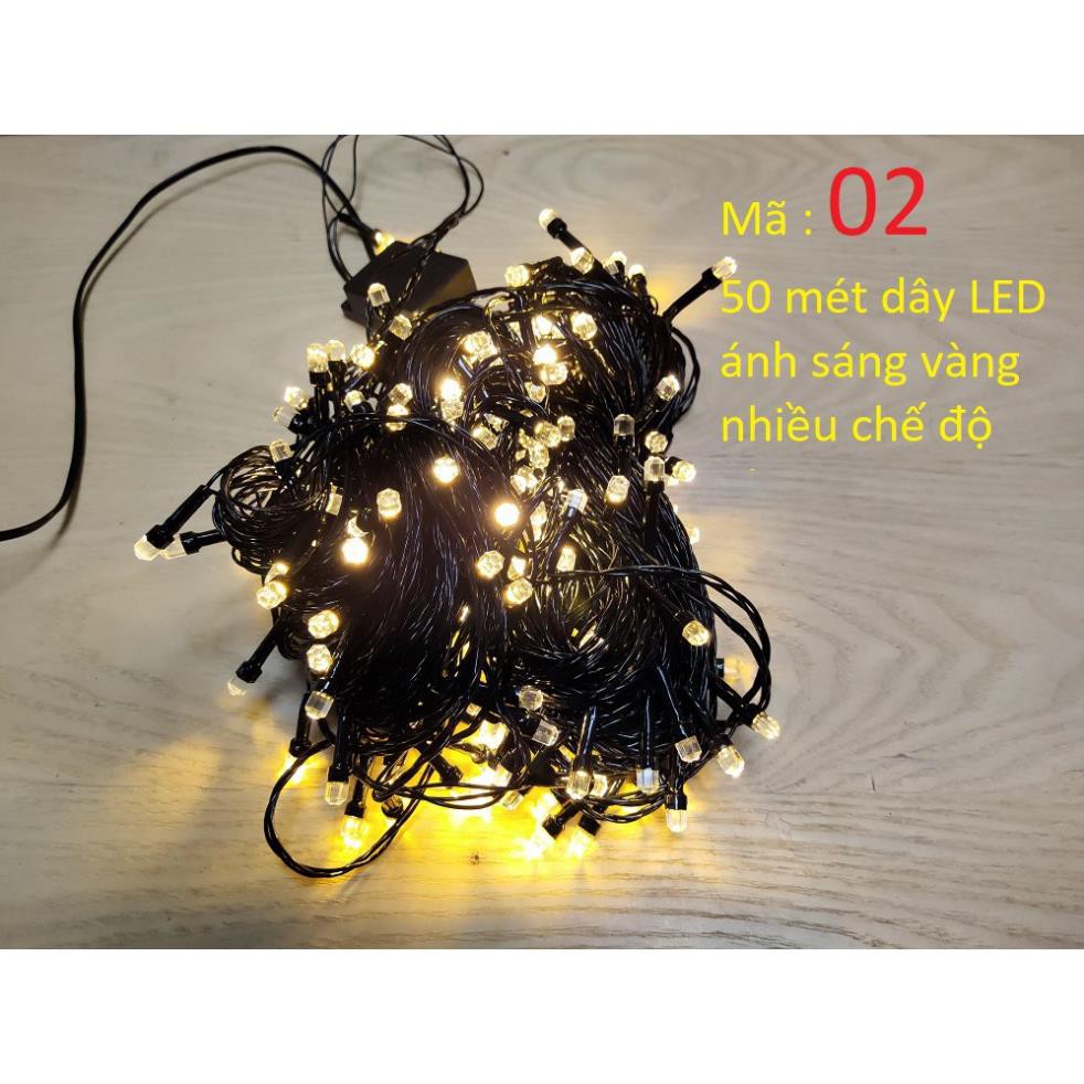Đèn LED dây hạt kim cương trang trí đường, cây cảnh, sân vườn, chống nước chuyên dùng ngoài trời ( nhiều mẫu lựa chọn)