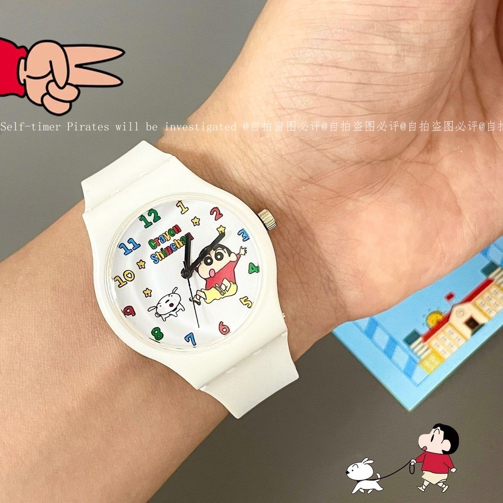 Đồng Hồ Đeo Tay Hình Cậu Bé Bút Chì Shin Cao Cấp Dễ Thương
