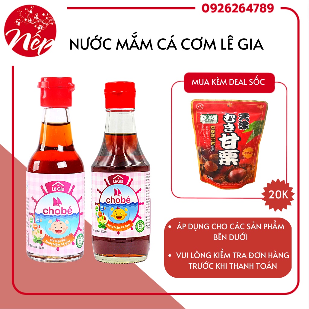 Nước Mắm Cá Cơm Lê Gia Cho Bé Ăn Dặm