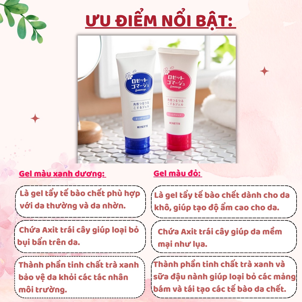 Gel tẩy tế bào chết Rosette Peeling Gel Nhật Bản (No.1 Cosme) | BigBuy360 - bigbuy360.vn