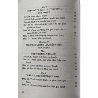 Sách Luật Quy Hoạch (Hiện Hành)