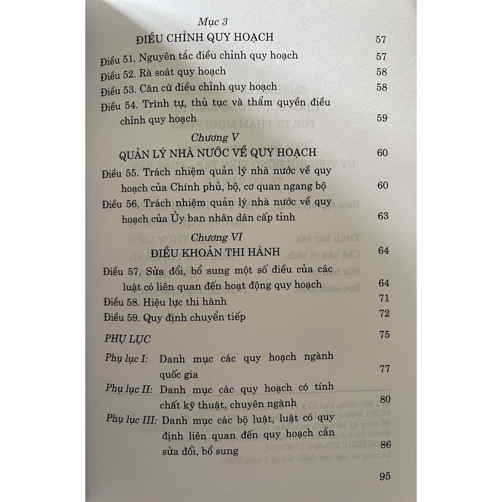 Sách Luật Quy Hoạch