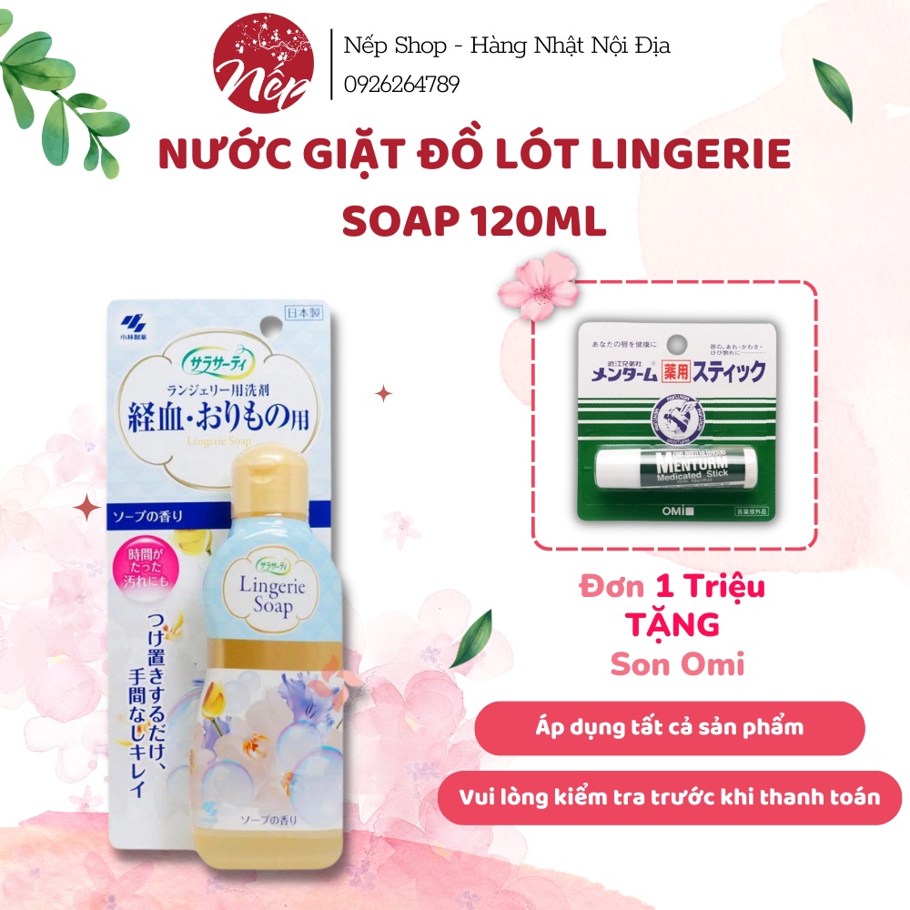 Nước giặt đồ lót Lingerie soap nội địa Nhật Bản 120ml