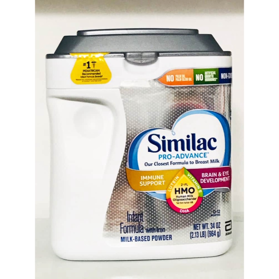 Sữa bột Similac Advance Non GMO dành cho bé từ 0-12 tháng- 964g