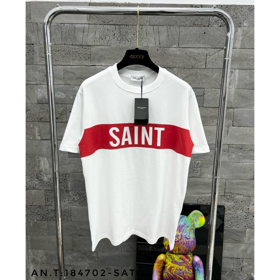 Áo thun Saint - Larent phối hình in ngang phong cách Dolce Phong Cách trẻ trung , Áo thun Unisex Nam Nữ Hot 2023 | BigBuy360 - bigbuy360.vn