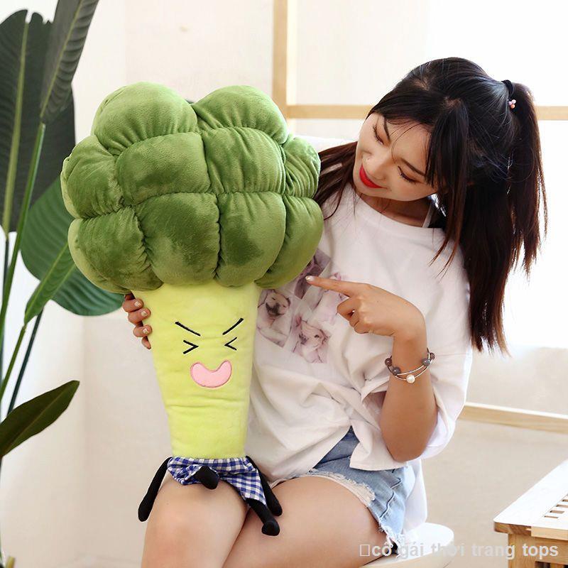 Tova Sang Trọng Đồ Chơi Cà Rốt Súp Lơ Bông Cải Xanh Gối Quà Tặng Sinh Nhật Búp Bê Mô Phỏng Rau Củ