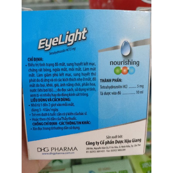 Nước nhỏ mắt Eyelight DHG.