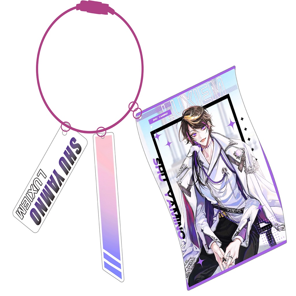 Luxiem Móc Khóa Acrylic Hình Cầu Vồng SHU IKE LUCA MYSTA VOX