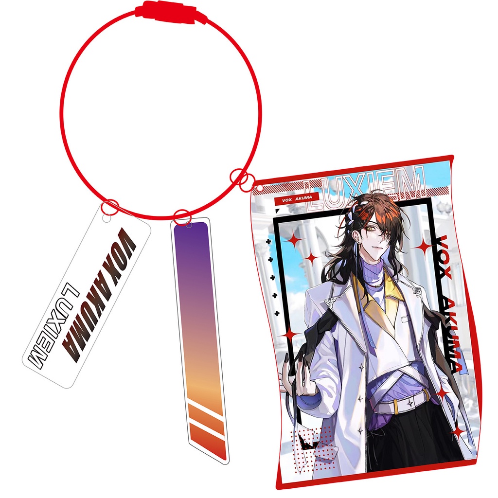 Luxiem Móc Khóa Acrylic Hình Cầu Vồng SHU IKE LUCA MYSTA VOX