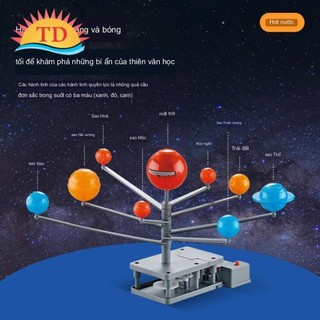 Mô hình hệ mặt trời Steam Có động cơ quay, đèn chiếu hành tinh. Mô hình hệ mặt trời có đèn