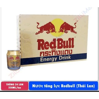 thùng 24 lon nước tăng lực redbull Thái Lan 250ml