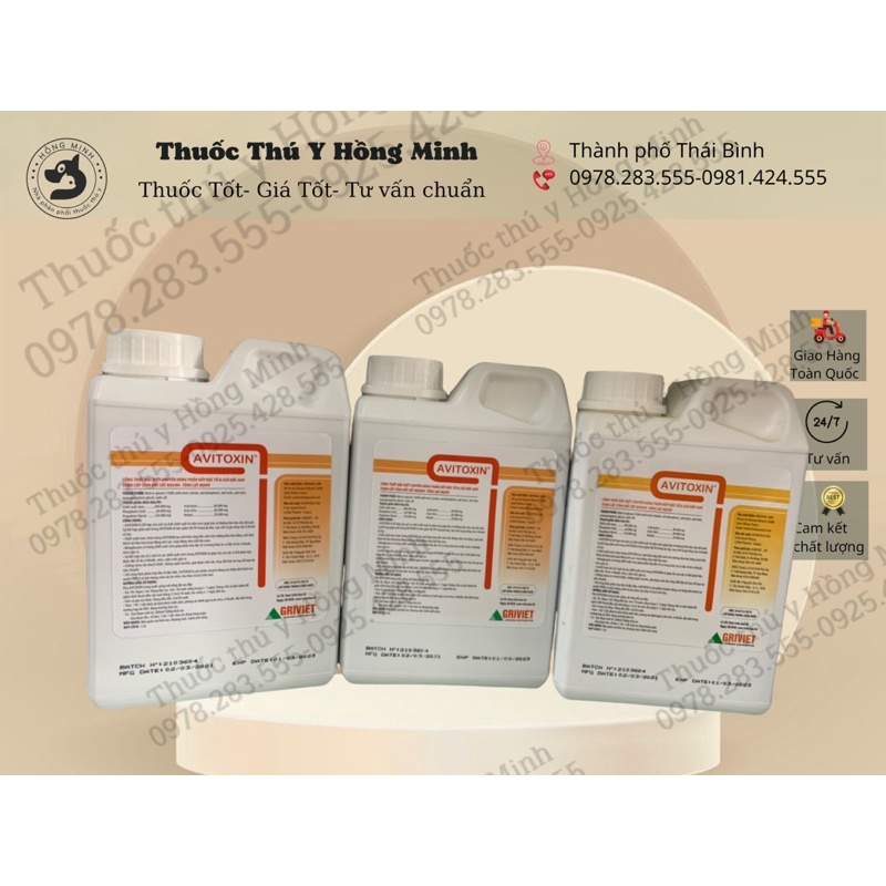 Avitoxin 1 lit Acid hữu cơ bổ gan thận trên gia súc gia cầm