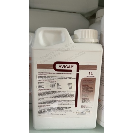 Avicap - Thực phẩm bổ sung canxi khoáng cho gia súc, gia cầm, thuỷ sản