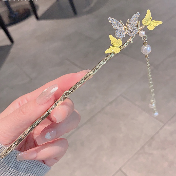 [Aishang Phụ Kiện Đẹp] Trâm Cài Tóc Tua Rua Phong Cách Hanfu Trung Hoa Cổ Điển Cao Cấp Cho Nữ