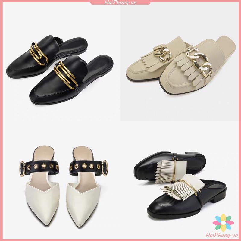 GIÀY/SỤC MULES ZARA SANG CHẢNH  dép thời trang nữ