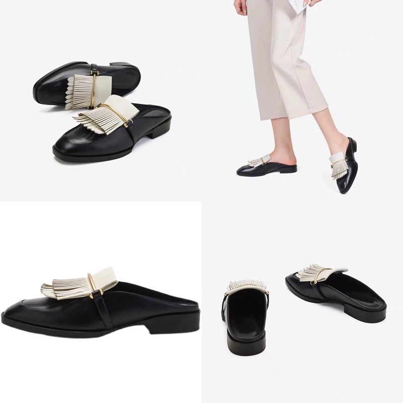 GIÀY/SỤC MULES ZARA SANG CHẢNH  dép thời trang nữ
