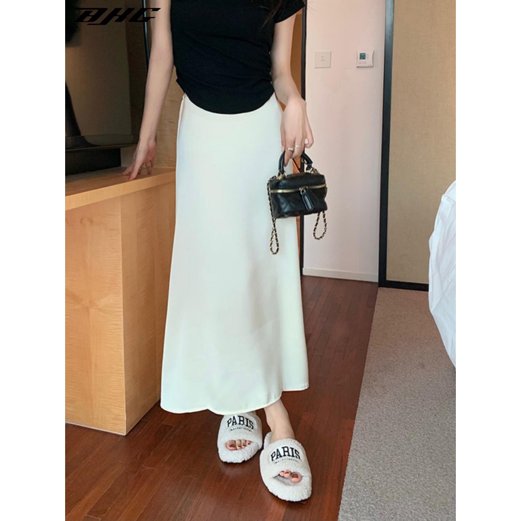 Chân Váy Satin Lưng Cao Dáng Ôm Phong Cách Hàn Quốc Thời Trang Mùa Hè 2023 Mới