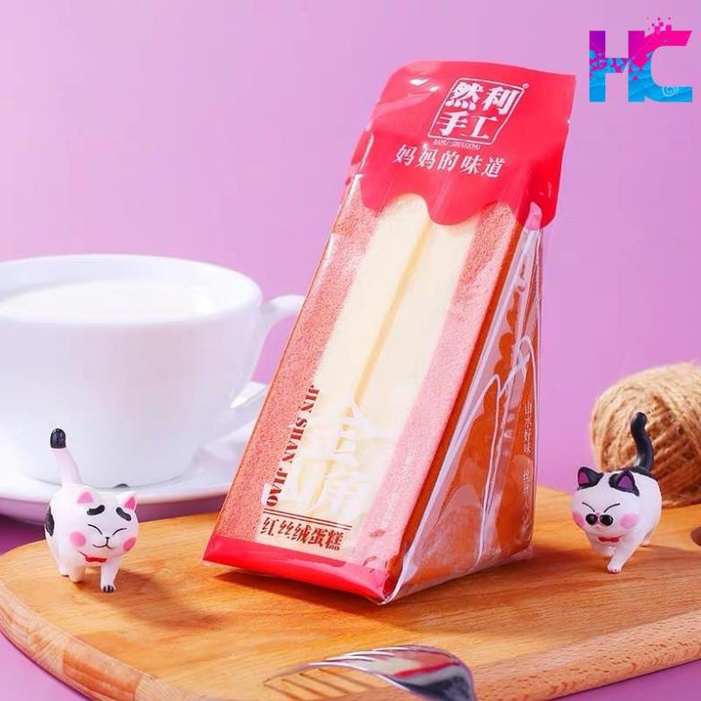 SANWICH BÔNG LAN KEM - Bánh gato bông lan tam giác - hang_chuan