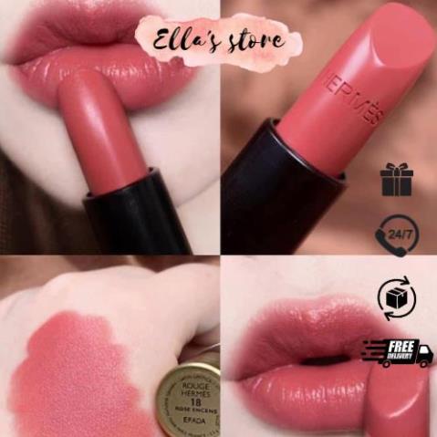 Son Hermes Satin Lipstick minisize 1.2g thiết kế biểu tượng siêu sang chảnh với bờ môi mềm mại bền màu