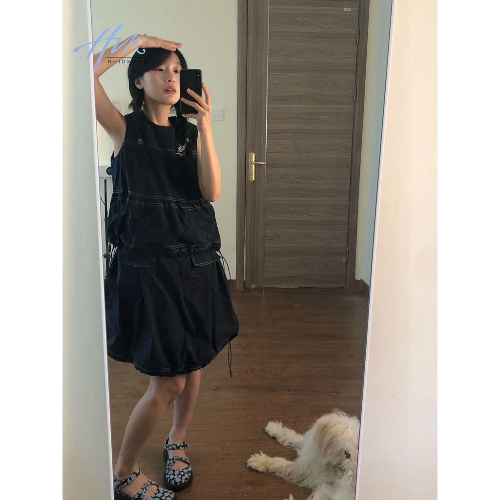 Áo Thun Ngắn Tay Giả Hai Mảnh Dáng Rộng Phong Cách Mới 2023