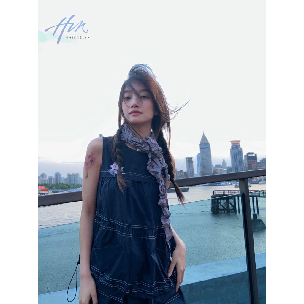 Áo Thun Ngắn Tay Giả Hai Mảnh Dáng Rộng Phong Cách Mới 2023