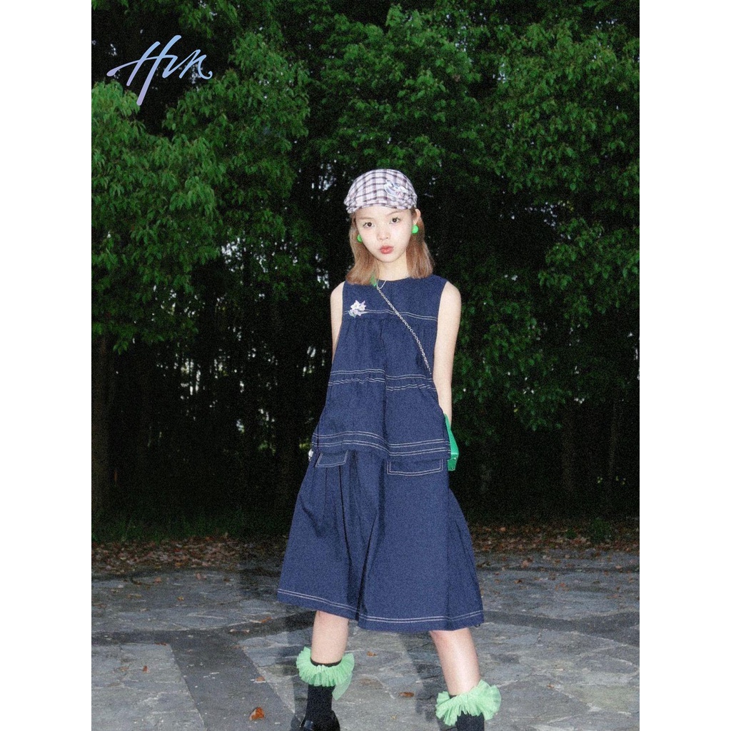 Đầm Giả Hai Mảnh Dáng Chữ A Phong Cách Nhật Bản Cổ Điển Thời Trang Mùa Hè Xinh Xắn Cho Nữ