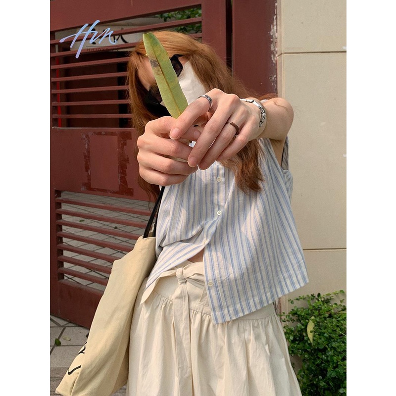 Set Áo Thun Ngắn Tay Sọc Ngang Và Chân Váy Chữ A Thời Trang Dành Cho Nữ