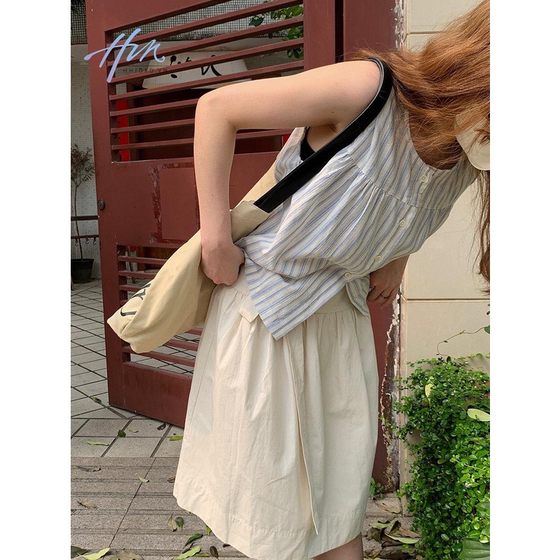 Set Áo Thun Ngắn Tay Sọc Ngang Và Chân Váy Chữ A Thời Trang Dành Cho Nữ